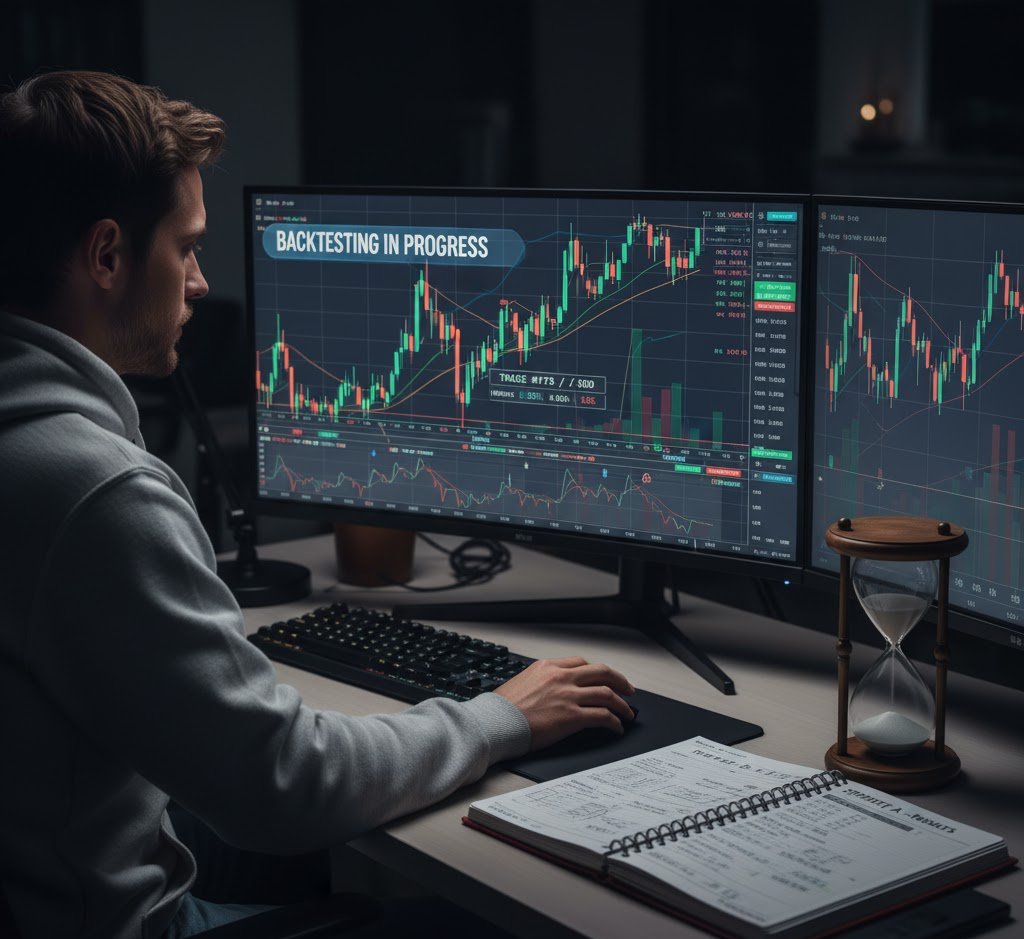 TheLSTTrader's tweet image. You can&apos;t master a strategy by watching charts live. Backtesting is non-negotiable. Spend 80% of your time refining your edge in the past market data. Patience = Profit.

Q: How many trades are in your backtesting sample?

#Backtesting #TradingStrategy #Edge #Patience #MarketData