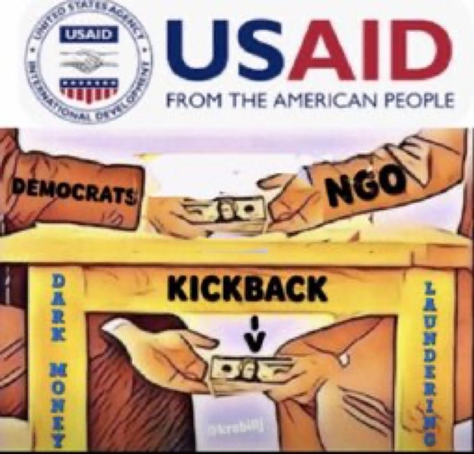 SaltyGoat (@saltygoat17) on Twitter photo Everyone agree that USAID was a money laundering scheme by the Democratic Party? Everyone agree that USAID was a money laundering scheme by the Democratic Party?