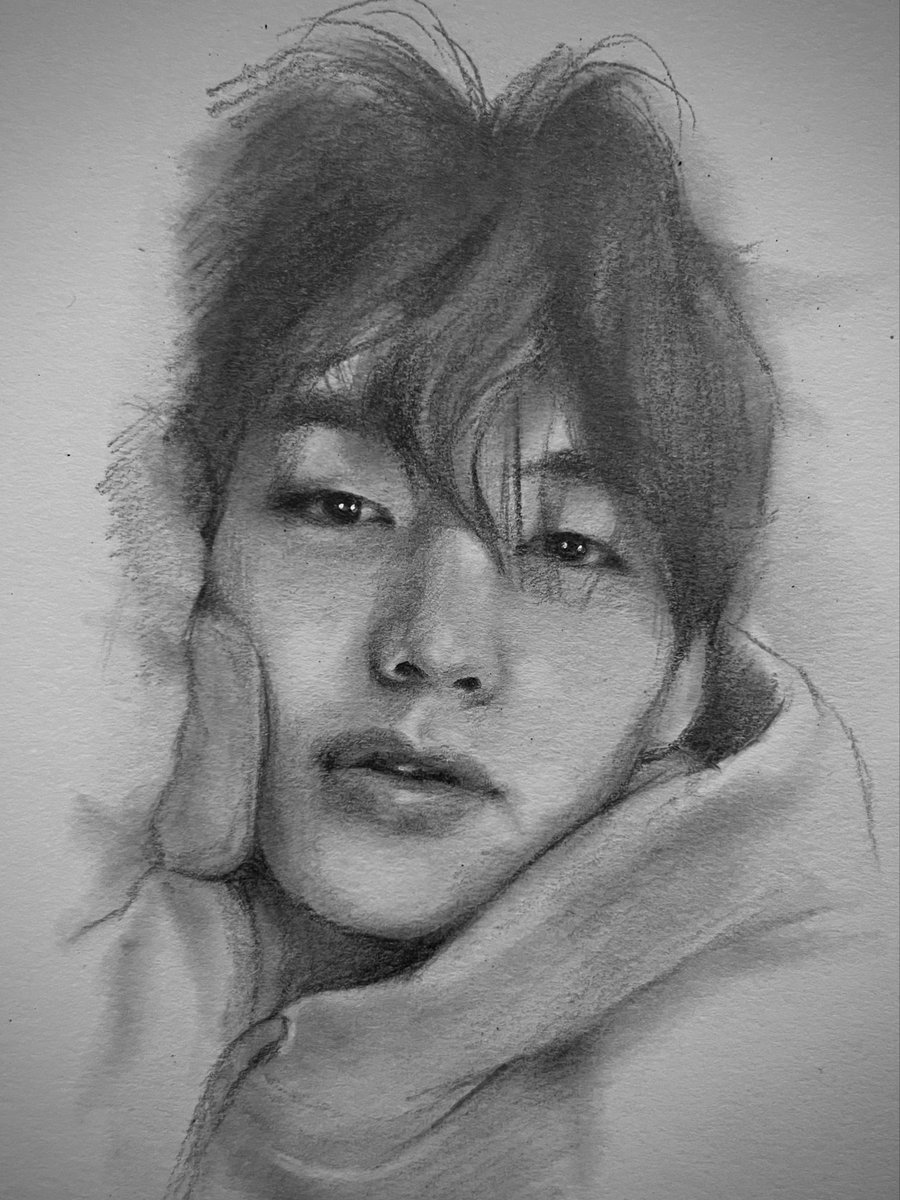ikkyu72's tweet image. 寝る
#Pencildrawing 
#鉛筆画
#KimTaehyung
#BTSV
