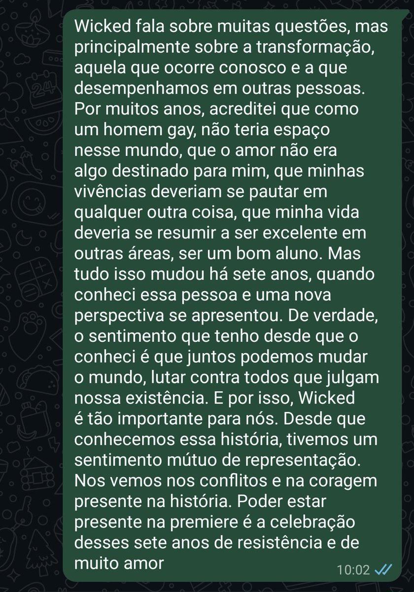 HPJulioCesar's tweet photo. @wickedmusicalbr #EuNaPremiereDeWicked @wickedmusicalbr @UniversalPicsBr https://t.co/NoulO7RphP