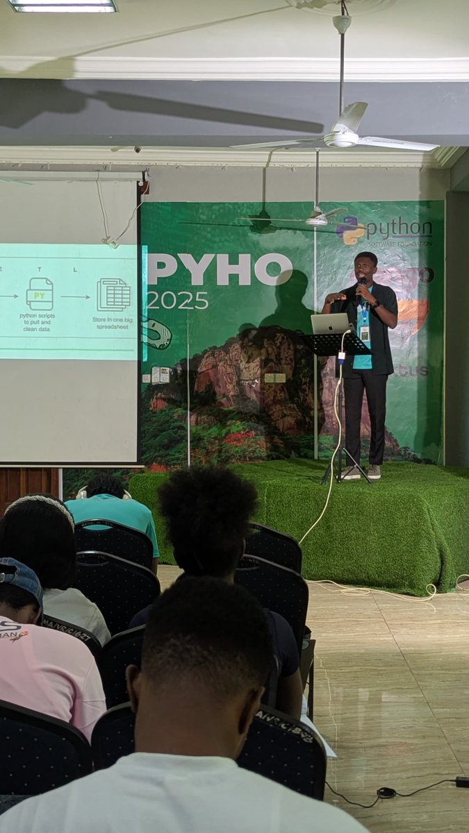 PythonHo's tweet image. Data drives decisions. Efficiency powers progress.

At #PyHo2025, @ce_akainettey explains how modern organizations harness data to engineer smarter, faster, and more impactful outcomes.

Because efficiency isn’t accidental - it’s engineered. 🐍

#DataEngineering