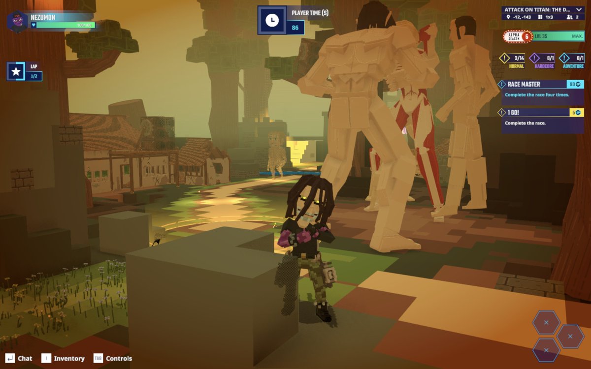 The Female Titan is a bit busy right now, please leave a voicemail <a href="/TheSandboxGame/">The Sandbox</a>  tsbga.me/TheSandbox
