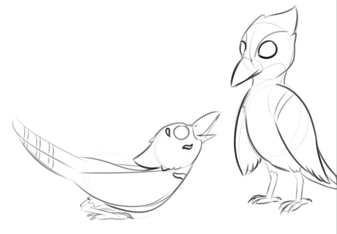 Working on bird placements still for the birbtober piece. SO MANY BIRBS!
Saphire's appropriate reaction to meeting <a href="/AvalonBlueavian/">The Real Avalon Jay, Bluejay, Phoenix, Blueavian</a> 
Just wanted to share this dorky moment wip