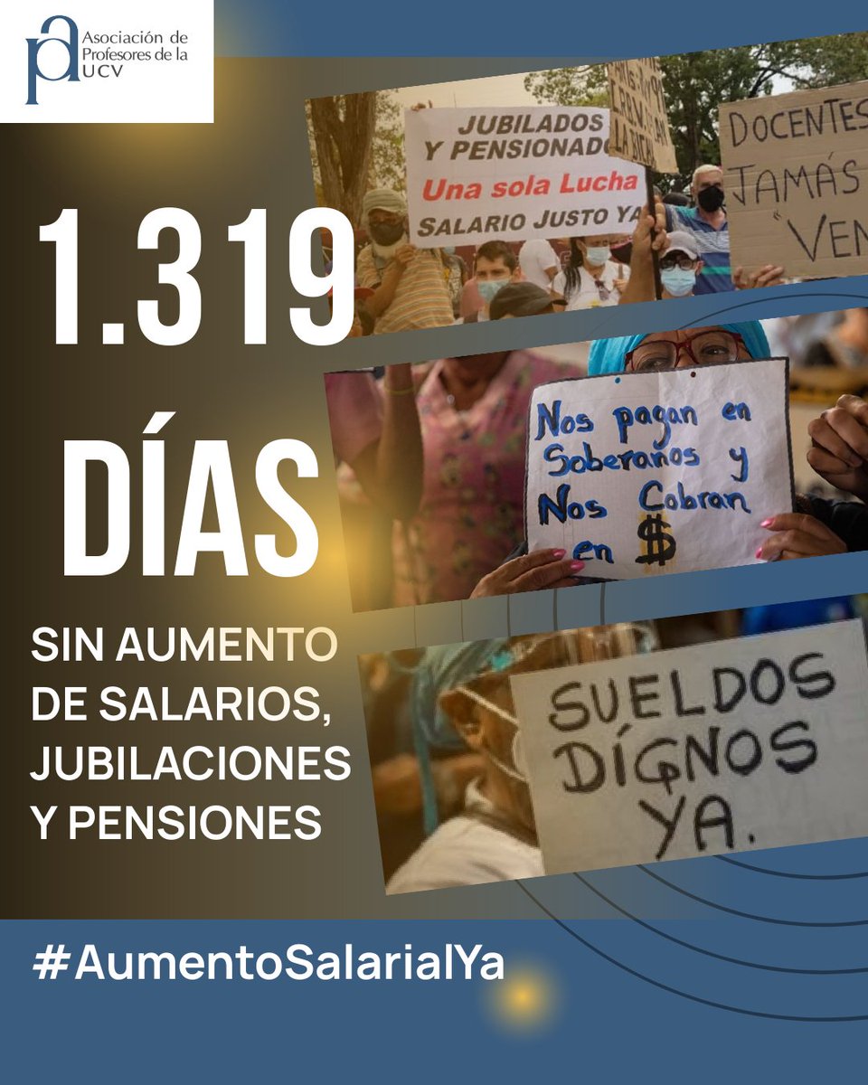 #UCV #Profesores #Venezuela #SalariosDignosYa #BonoNoEsSalario #NavidadConSalario