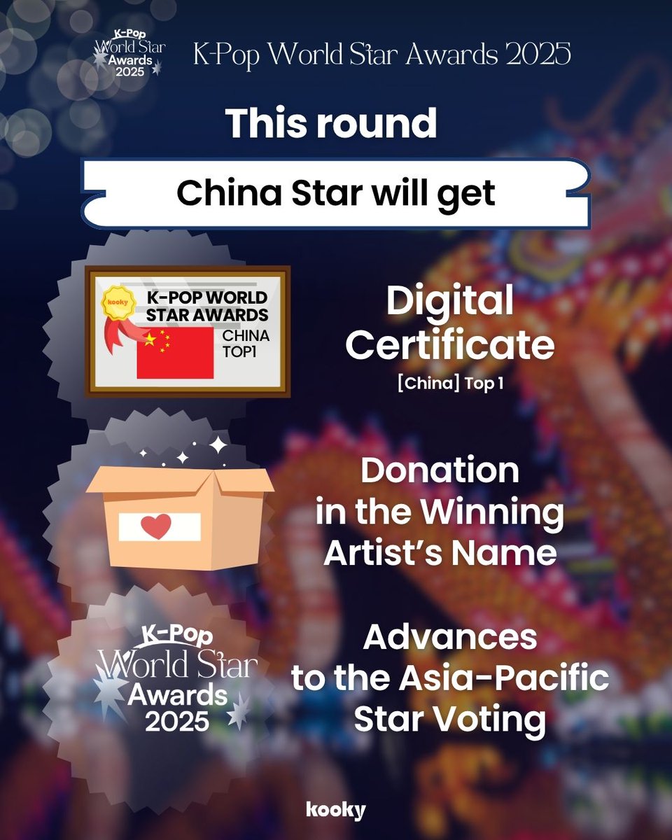 🇨🇳 K-Pop World Star Awards 2025: CHINA FINAL

📅 Oct 20 – Oct 27, 11AM (KST)
🔗kookylinkpage.kooky.io/content/polls/…
🗳️ 仅限中国投票！

当前排名 | Current Rank 
🥇 #ARNO #아르노 
🥈 #XINLONG #씬롱
🥉 #RICKY #리키  
🏅 #SHUAIBO #장슈아이보  

 #KpopWorldStarAwards