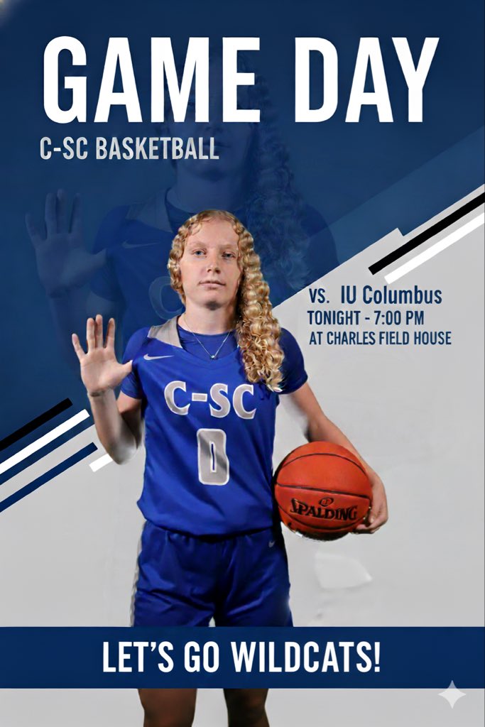 WAKE UP WILDCATS‼️‼️🤩

ITS GAME DAY‼️💙🤍

Come cheer us on TONIGHT at Charles Field House at 7:00pm CST! 🤍💙

#WEFEO #cscwbb