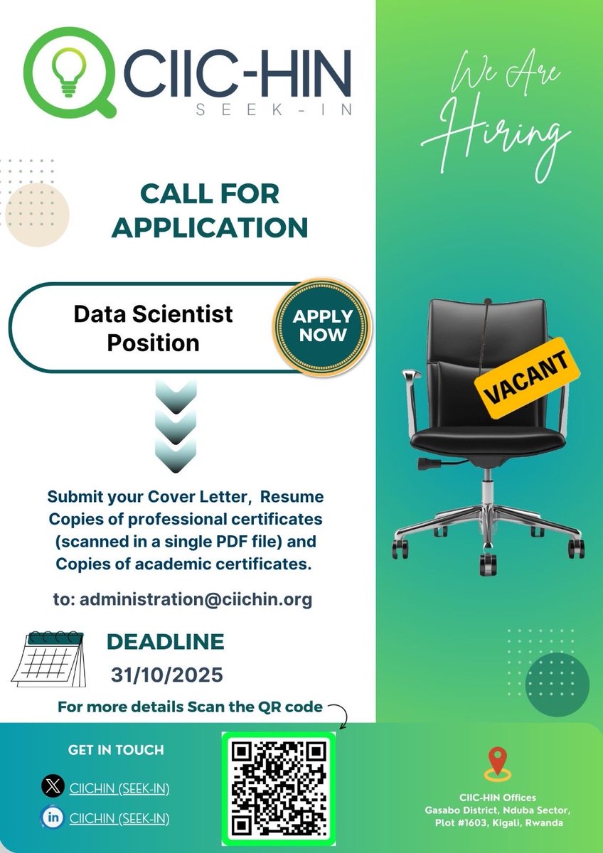 Ciichin_SeekIn's tweet image. We Are Hiring ! Please scan QR code for details.