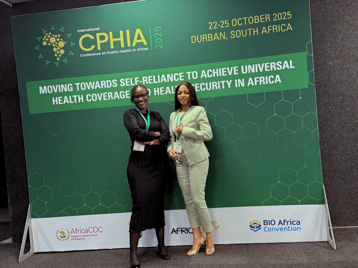 etuhole95's tweet photo. Had an incredible experience presenting at the 4th Conference on Public Health in Africa (CPHIA 2025) in Durban, South Africa under the theme “Moving Towards Self-Reliance to Achieve Universal Health Coverage and Health Security in Africa.”

#CPHIA2025 https://t.co/SWvWGAKd0M