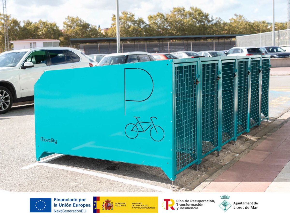 🚲 Instal·lats els set punts d’aparcabicis segurs previstos en el projecte Next Generation de Mobilitat

ℹ️ Més informació: lloret.cat/NDP_Aparcabici…