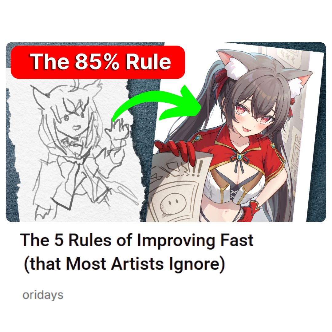 New video is up on the channel!
In it I break down the 5 biggest myths that secretly keep artists stuck, and share the 5 rules you should follow instead to improve much faster.

You can check the video out here👇
youtu.be/de5vdPNfFKQ

Enjoy! :)