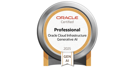 Dot_NotSam's tweet photo. Just earned the OCI 2025 Generative AI Professional certification! 

#OracleCertified via @Oracle_Edu https://t.co/ZOTnEszTsK
