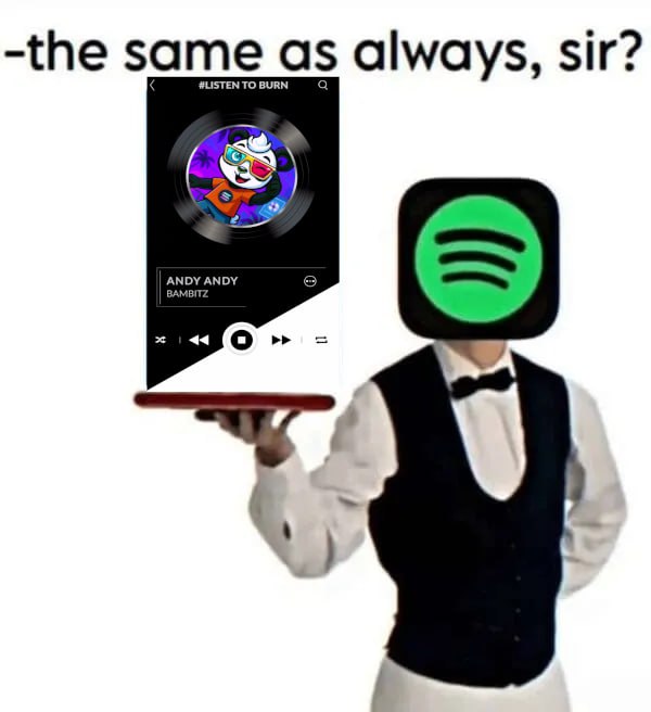 BAMBEES you know the drill for the weekend, its #Listen2Burn servings on REPEAT!!!

We're going to STREAM non-stop, cant stop, wont stop!!!

🎶 Lets go!!!! open.spotify.com/album/3HmUtObM…

<a href="/BambitzRecords/">Bambitz Records</a> #soundofvalue