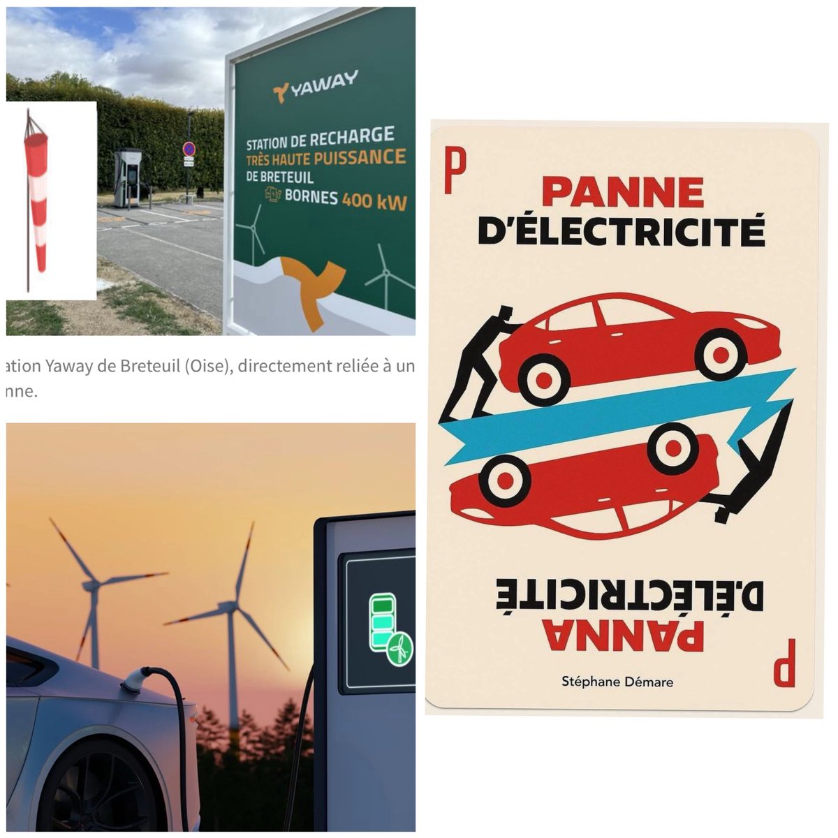 ÉOLIEN &amp; MOBILITÉ - ÉNERGIE INTERMITTENTE &amp; ALÉATOIRE…
« De l’électricité éolienne en circuit court pour les voitures électriques. »