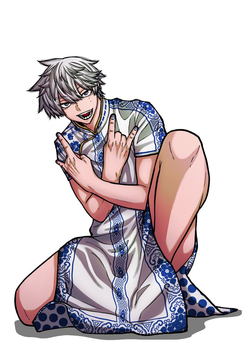 tougenanki's tweet image. 桃太郎チャイナ単体
神門、旋律、月読、桜介