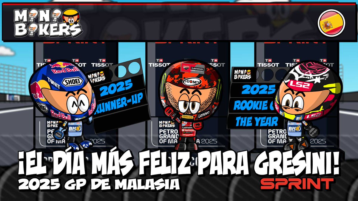 OfficialMinis's tweet photo. MiniBikers - #MotoGP - #MalaysianGP - #TissotSprint - NEW VIDEO ONLINE!!!
#Bagnaia #AMarquez #Aldeguer
https://t.co/qkD3AvXVda https://t.co/j0l83UEQzO