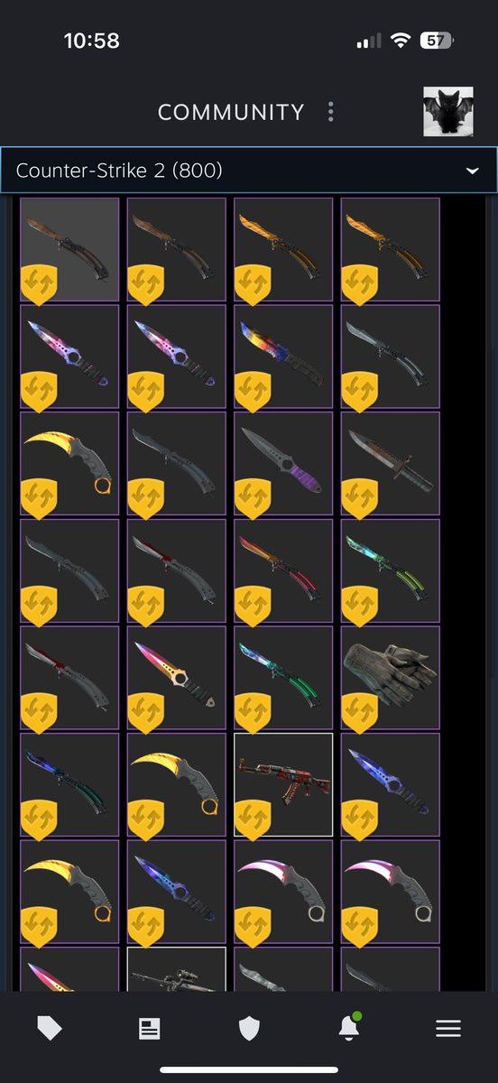 olafkswg's tweet image. 90% of the dudes yelling how dead CS2 is
are quietly stacking dirt cheap skins right now.
Me included