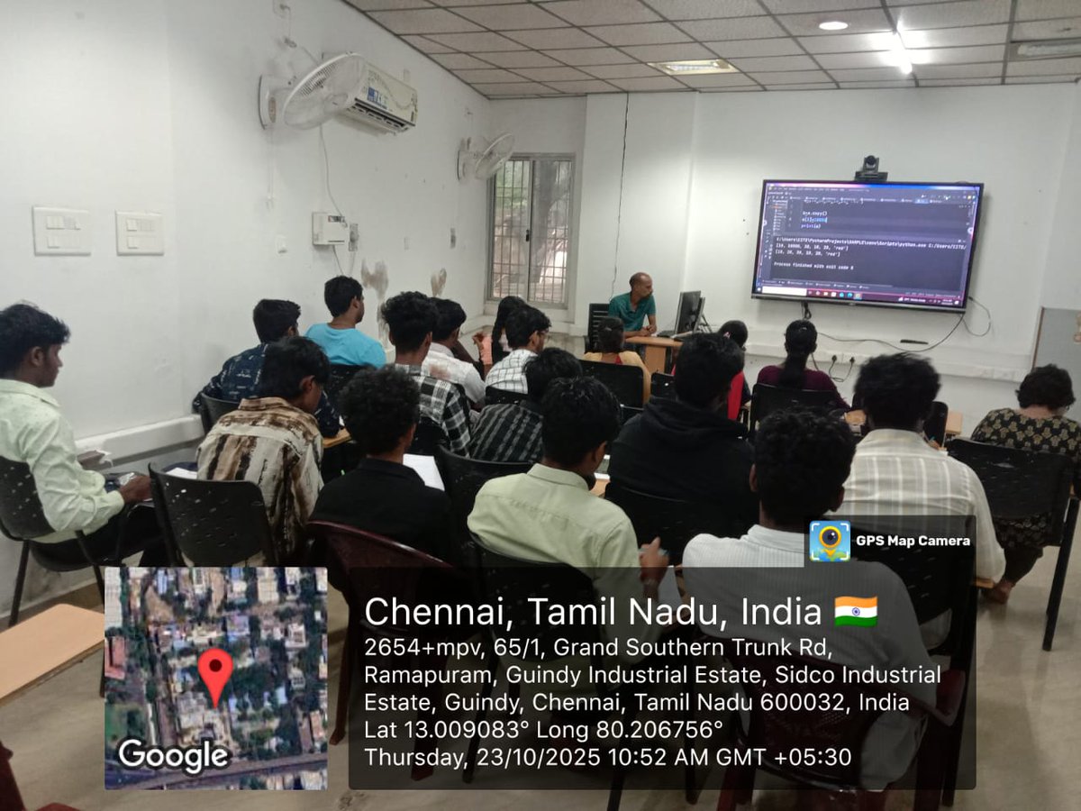 citdmsme's tweet image. ESDP on Python for Data Science and AI application conducted at  @citdmsme (Central Institute of Tool Design), Extension Centre, Chennai.
@dcmsmeoffice