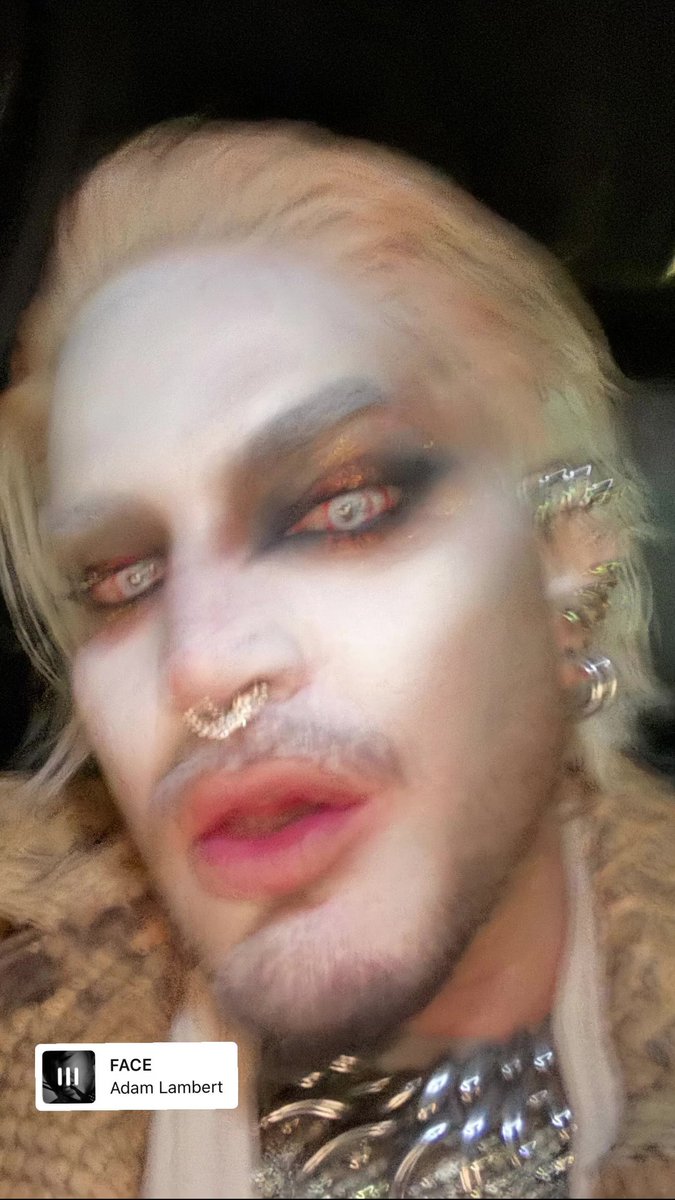 . <a href="/adamlambert/">ADAM LAMBERT</a> tonight! Halloween! 🎃
from Adam