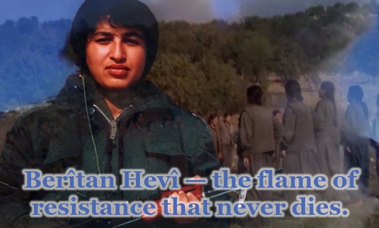 On the 33rd anniversary of the martyrdom of the struggler Berîtan Hevî, we remember the symbol of resistance and dignity who has always inspired us to continue the struggle for women’s freedom and justice. We will never forget, and our pledge to follow her path remains unbroken.