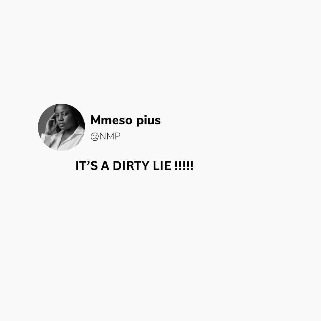 LynnAdaeze1's tweet photo. @Yesitiskelvin Whatever the devil says upon me it’s a dirty lie https://t.co/BaZbntN32a