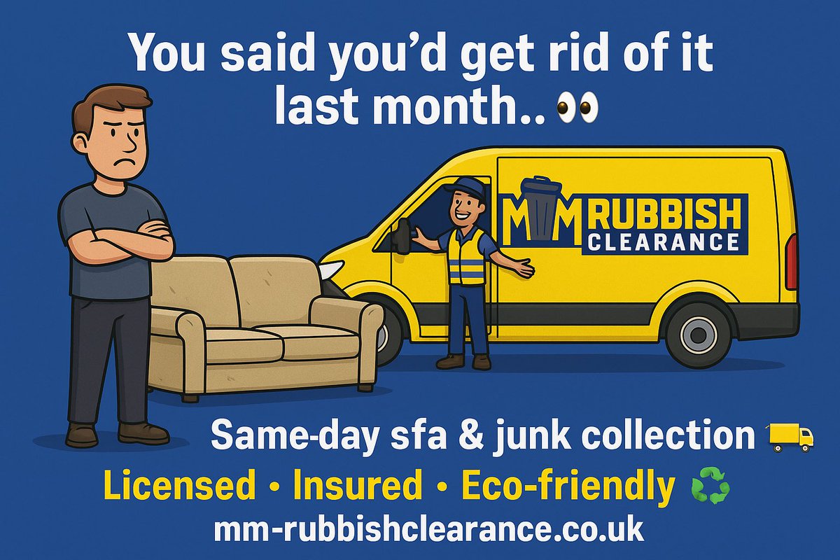 MmRubbish's tweet photo. 💤 Still sleeping next to that old mattress?
MM Rubbish Clearance – Same-day mattress collection 🚛
Licensed • Insured • Eco-friendly ♻️
Serving N1 + 10-mile radius
🔗 https://t.co/S4DWVY20D1
#MattressRemoval #WasteClearance #London #N1 https://t.co/AA8Y4o2NlF