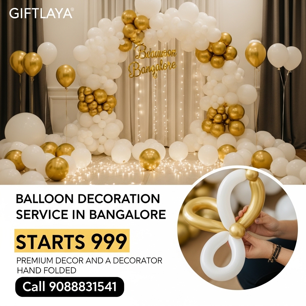 giftlaya's tweet photo. Planning a surprise birthday, anniversary, or baby welcome in Bangalore? Giftlaya brings the magic right to your doorstep with beautiful balloon decorations starting from just ₹999!

📍 Available across Bangalore
📞 Call: 9088831541
🌐 Visit: https://t.co/JKB1u82ke0 
#giftlaya https://t.co/2i2U09jfxA