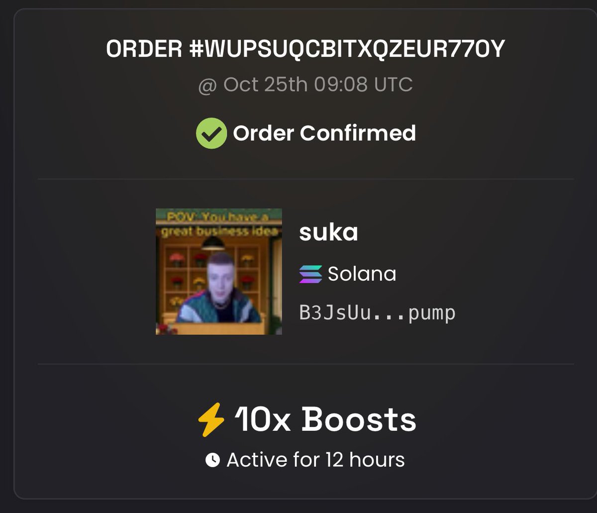 10x boost done, send $suka higherrrrrr
