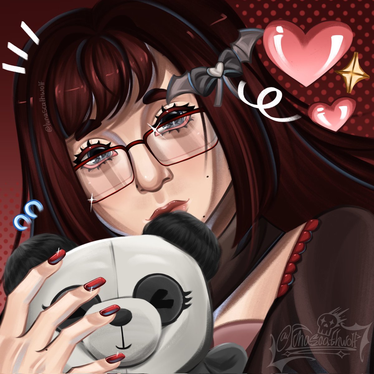 LunaScathWolf's tweet image. PANDA ՞߹ - ߹՞ #art #digitalart #ocart #panda #artwork #oc