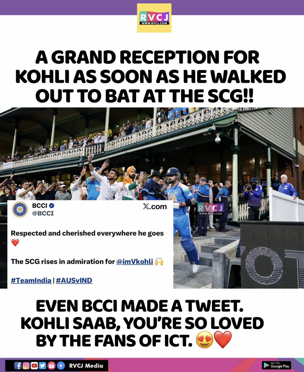 RVCJ_FB's tweet photo. A Grand Reception For Virat Kohli 🙏🏻❤️ https://t.co/Pv9qXMV6bK