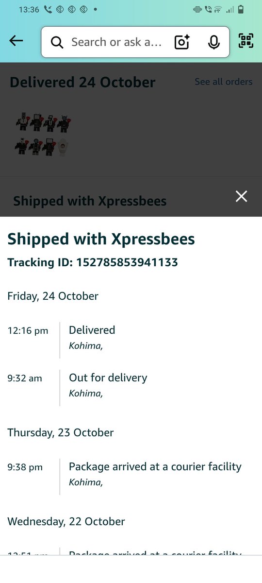 ksahmad80's tweet image. Amazon India Amazon.com 
Wrong tracking I'd provided by Amazon to mislead the customer. It's been 30 days I have not received my product. Updated as delivered though no delivery happened yet.

It's pathetic delivery and services by Amazon.
#Amazon #amazonworst