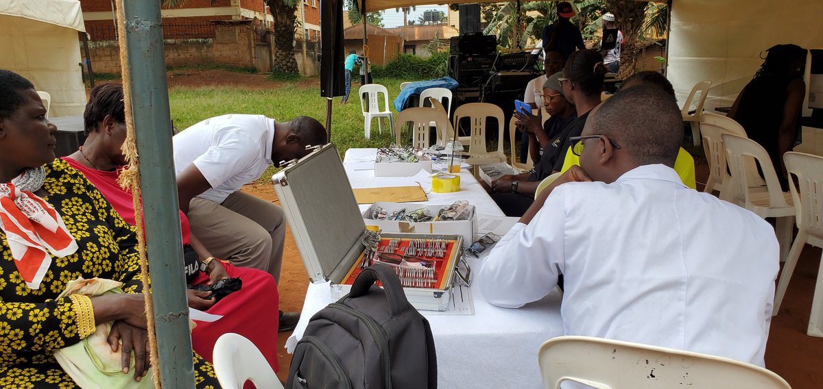 Eye Checkup and testing, by Optica Eyeworks.
They're also giving free eye wear to the community.