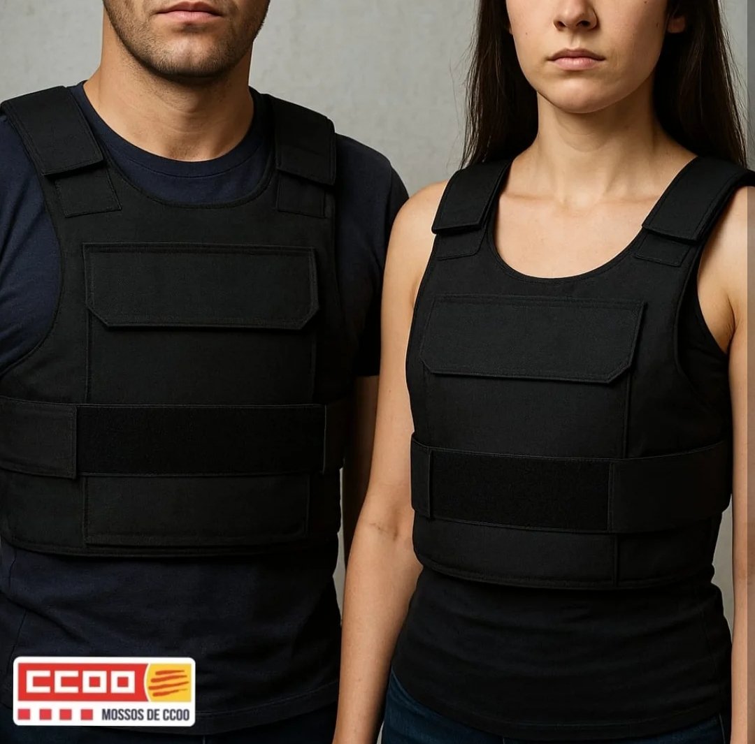 Moltes companyes de Mossos continuen rebent armilles antibales amb plaques dissenyades per a torsos masculins provocant dolors, lesions i incomoditat, afectant directament la seva salut i seguretat.
Exigim armilles específiques per a dones: protegir no ha de fer mal. 💪👮‍♀️
