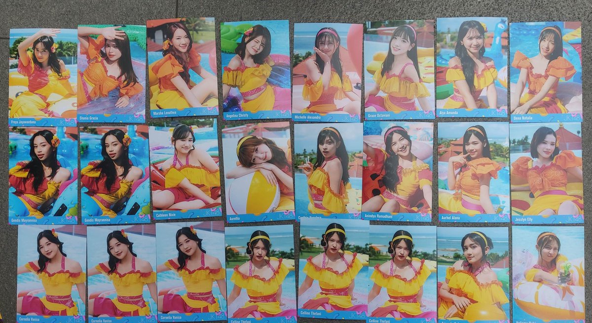 WTS PP JKT48 SISTER REUNION

FREYA
GRACIA
MARSHA
CHRISTY
MICHIE
GRACIE
ALYA 
DENA 
GENDIS (2) 
CATHY
LIA
CYNTHIA
ANIN
LANA 
LYN
ONIEL (3) 
ELIN (3) 
MANDA
ELI

MINAT?? DM!! 

#wts #zonauang