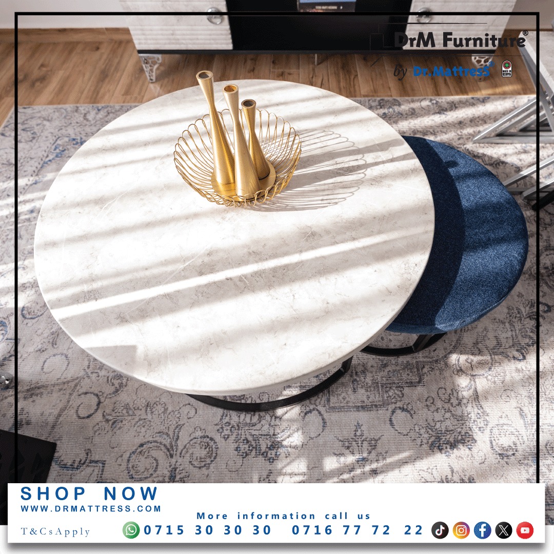 dr_mattress's tweet image. Where comfort meets style ✨ Transform your living space into a haven of warmth, elegance, and togetherness.

📍Our Locations Countrywide: bit.ly/42uKxPo

☎For Enquiries: +254 715 30 30 30

🌐 Shop Now: drmattress.com

#DrMFurniture #LivingRoomGoals #HomeDecor