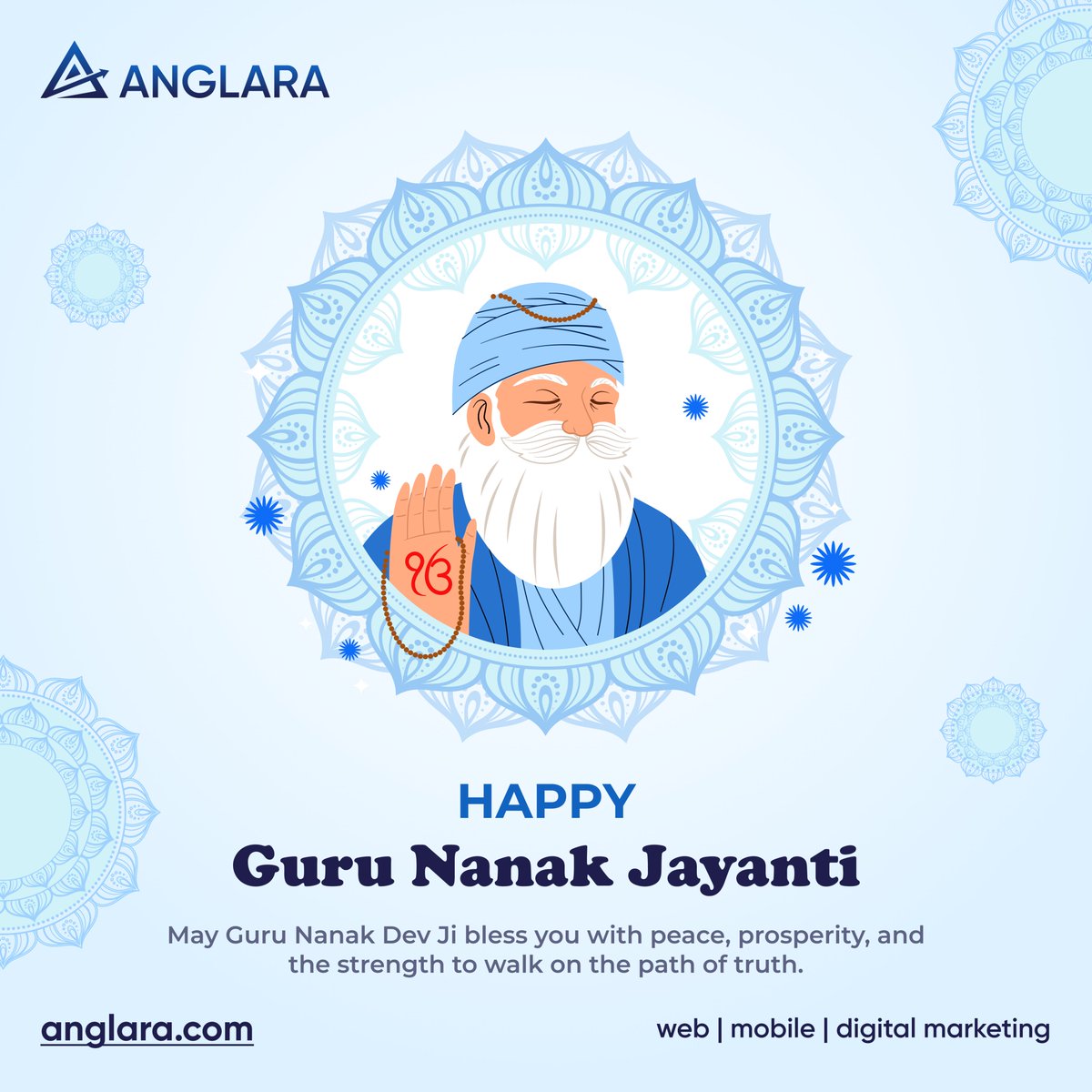 AnglaraDigital's tweet image. Wishing everyone a #HappyGurunanakJayanti from the entire Anglara Team!

On this auspicious day let’s celebrate the teachings of Gurunanak Dev Ji-a beacon of compassion, equality &amp;amp; selfless service.

May his wisdom inspire us to lead with integrity, kindness &amp;amp; humility in lives