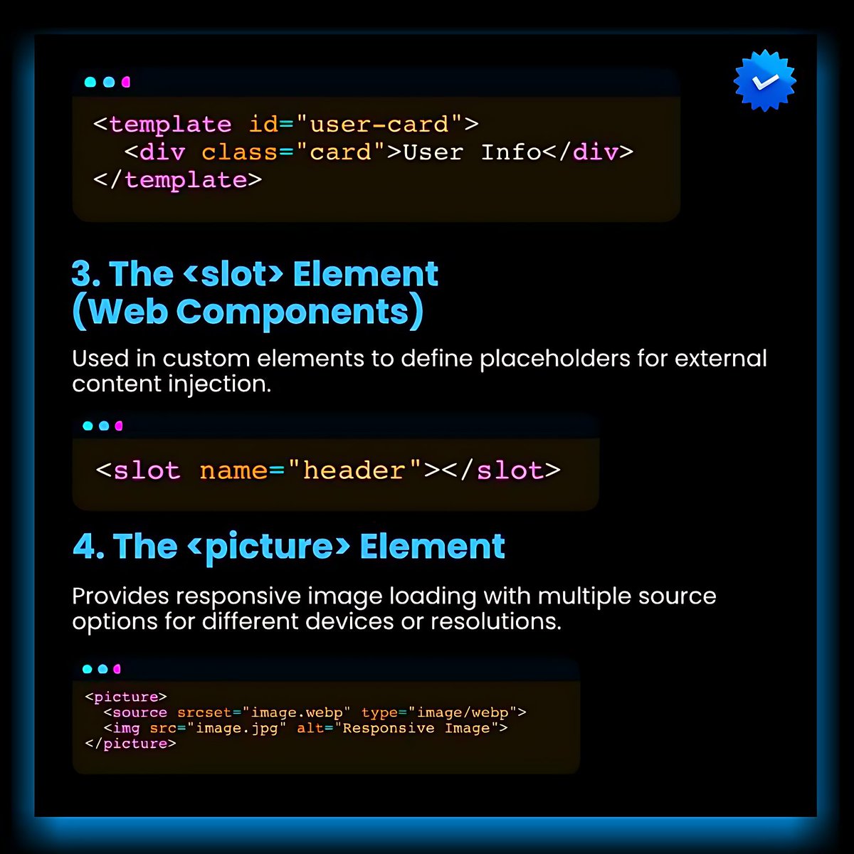 11xcoder's tweet image. Think you know HTML? Think again. 🤯 Even seasoned developers miss these gems! Master these 20 powerful, underrated features to unlock new levels of performance, accessibility, and native browser functionality.