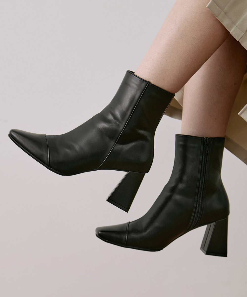 ☆UNITED TOKYO エタージュスクエアブーツ ブラック 24.5 ☆UNITED