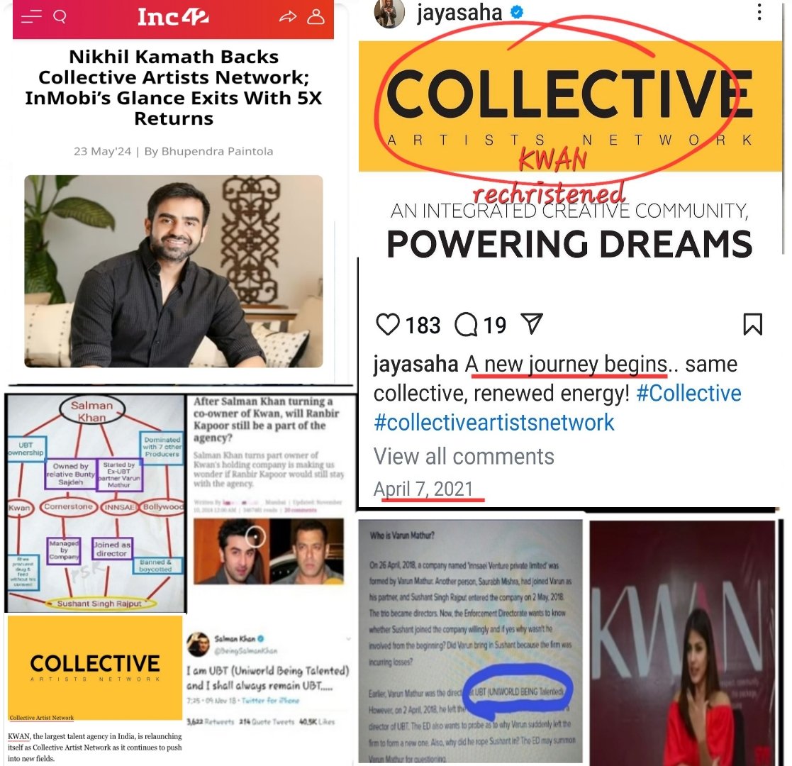 Drug Company KWAN rebranded as CAN – 'Collective Artists Network'.
That doesn't change a thing. Same Criminals with new names still indulging in everything dirty and illegal ‐ money laundering, drugs, prostitutiøn, hawala, human trafficking. <a href="/narcoticsbureau/">NCB INDIA</a> 🙈 acting blind, deaf