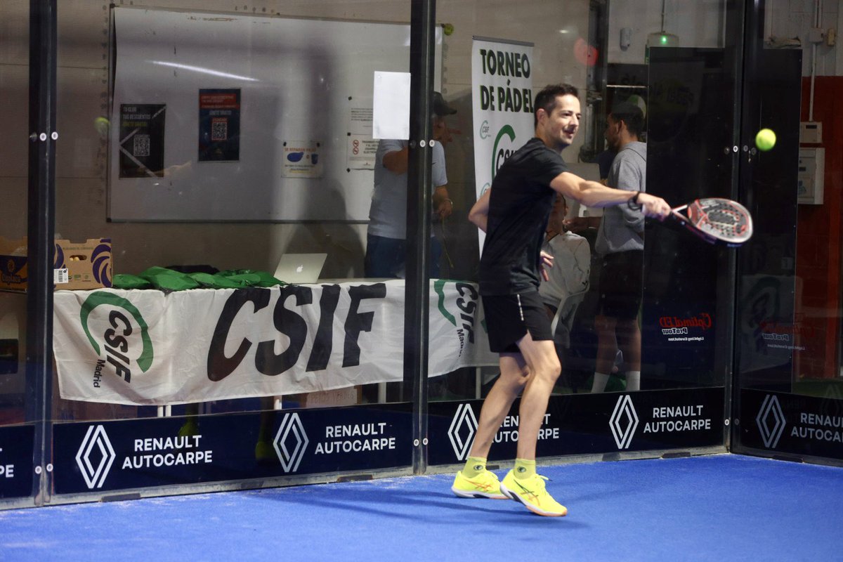 CSIF_UAMadrid's tweet image. 🎾 @CSIF_UAMadrid celebra hoy en @PadelIndoorAlca su II Torneo de Pádel.
🟢 Más de 100 participantes de todos los Sectores de la Unión Autonómica del Sindicato se han apuntado este sábado para pasar una jornada sana y deportiva.