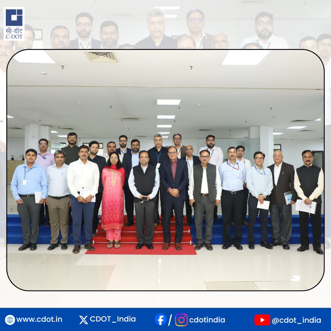 A Day of Innovation and Inspiration at C-DOT!

<a href="/CDOT_India/">C-DOT</a> had the honour of having Shri Govind Mohan, IAS, Hon’ble Home Secretary, for an engaging visit that showcased how C-DOT’s #indigenous technologies are shaping the secure #digital backbone of the #nation.

The interaction