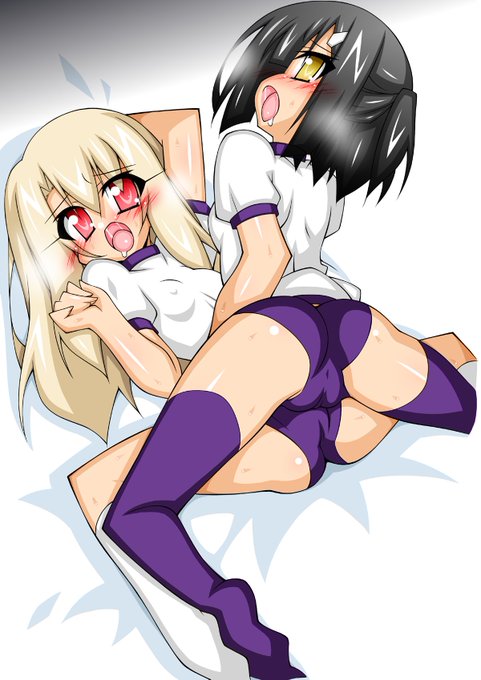 お待たせしました～なんとか出来ましたのでドゾ|*'ω`*)ノ□ 3Pは色々描きたい体位があって困りますね とりあえず今回はイリヤと美遊のふわふわ恥丘でちんこサンドイッチ 挿れたり射精したりもしたかったのですが差分ってホント時間かかります…(汗 とりあえずFANBOXで14枚ほど!