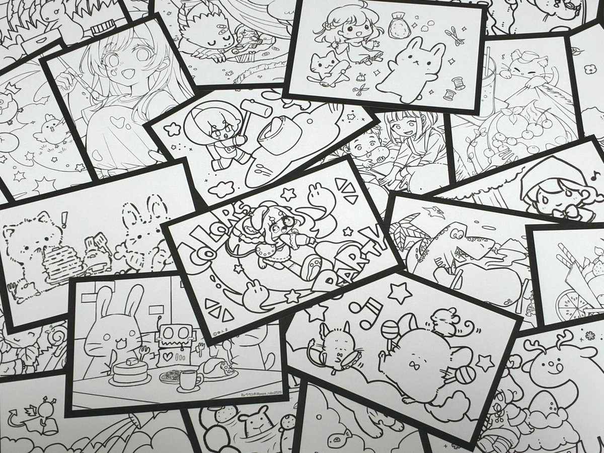 siro_boardgame's tweet photo. 新作ボードゲームに封入する、
塗り絵イラストの発注を進めています!✨
50名を超えるイラストレーター様からご応募いただき、
とてもクオリティが高く、最高のゲームが出せそうです!!💪
【クラファン終了まであとわずか】
https://t.co/gMdbqZ8m96
#ボードゲーム #新作 #クラファン #ColorsParty #ゲームマーケット2025秋