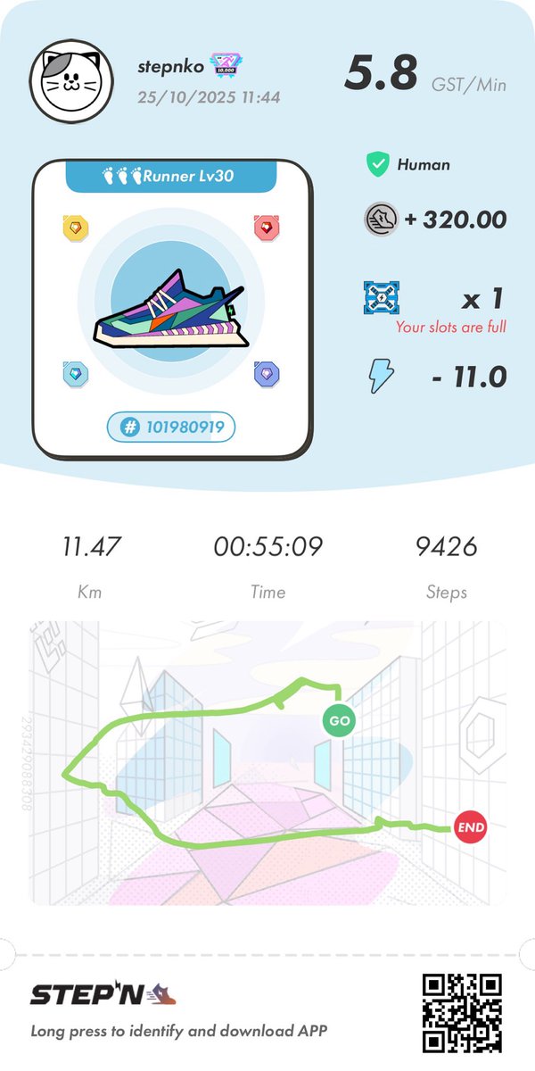 stepn75's tweet image. 今日も元気にすてっぷん🏃♂️
レベルアップしてフレンド枠増えました。
良かったらフレンド登録お願いします🙇♂️
STEPN Activation Code👉69907373
HEAL3招待コード👉XRk6t1m157301
#stepnactivationcode
#STEPN
#STEPNGO
#HEAL3