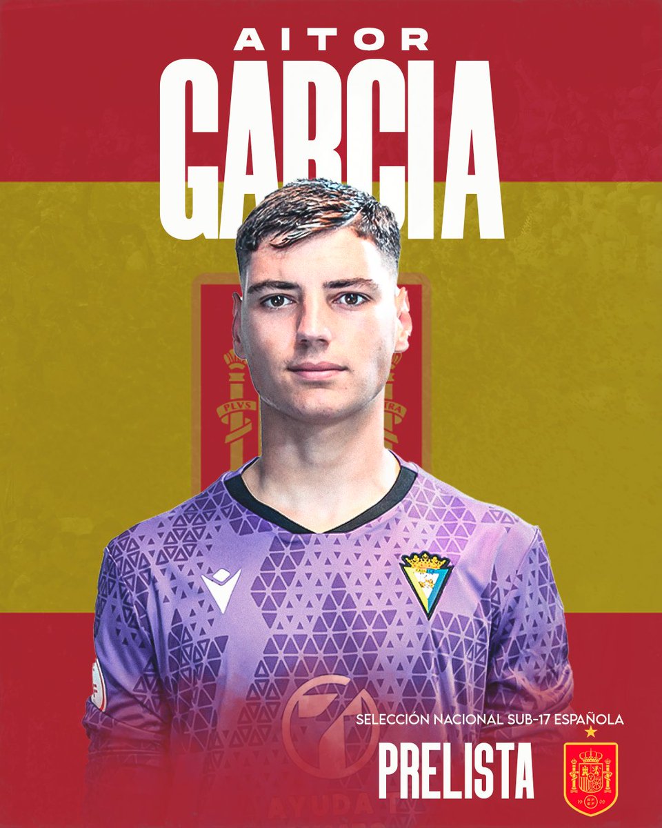 🇪🇸 Aitor García, en la prelista de la Selección Española sub-17

¡Enhorabuena, Aitor!

✍️ cadizcf.com/noticias/aitor…