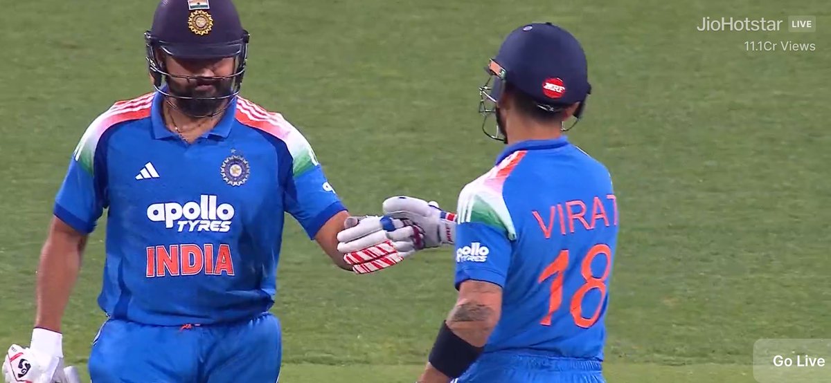 SeerviBharath's tweet image. A 100+ partnership between Kohli and Rohit after more than 5 years. 

Their last century stand was 137 vs Aus in Bengaluru ODI in Jan 2020. 

They shared 49 partnerships between the 2 100+ p’ships across formats. 

#INDvsAUS