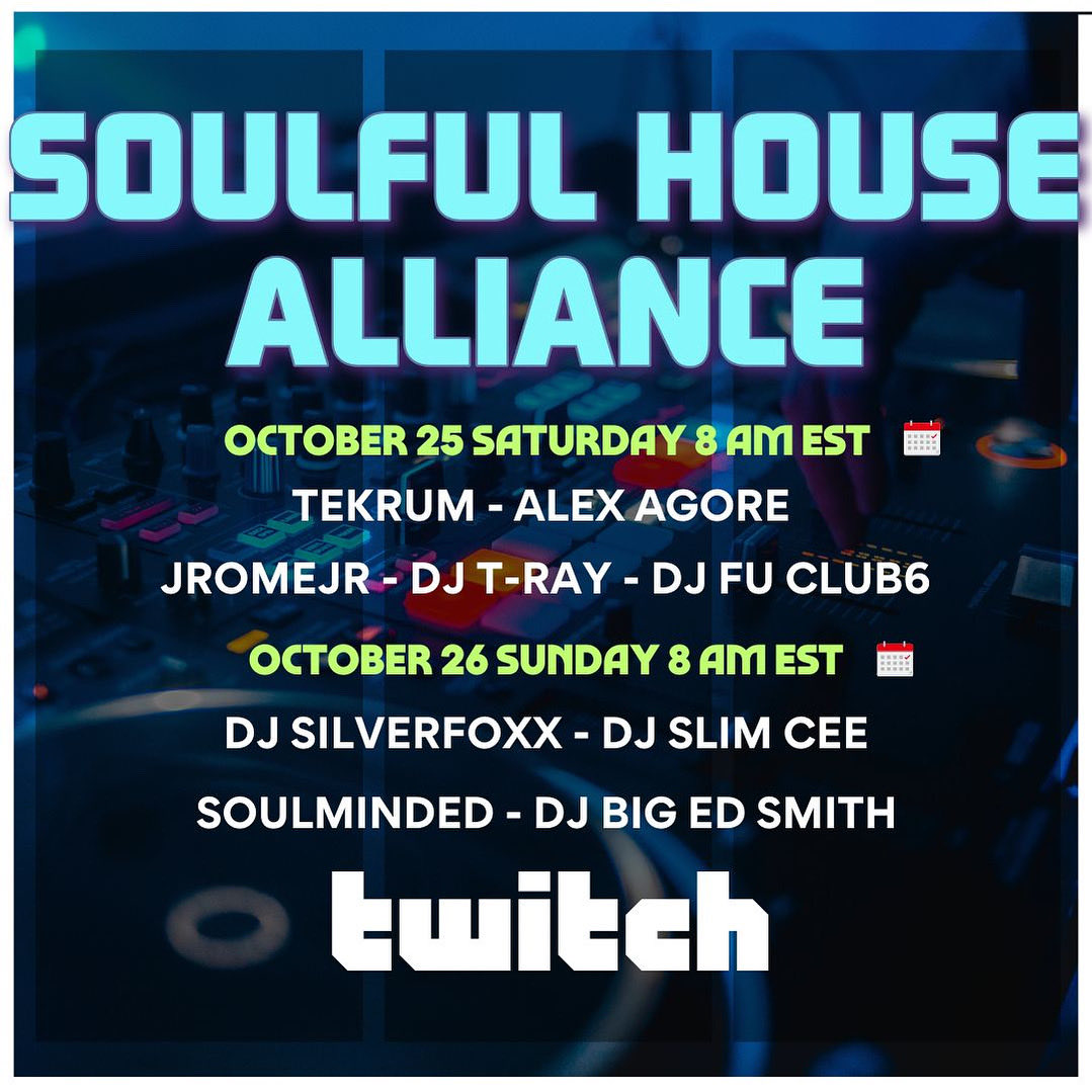 t3krum's tweet photo. #soulfulhousemusic 
#soulfulhousealliance 
#themorningfactory 
#twitchaffiliate 
#twitchdjs https://t.co/81CDlvJhae