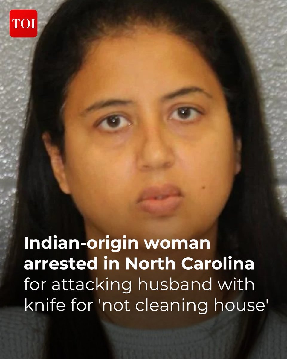 venom1s's tweet image. Chandraprabha Singh, a 44 year old woman of Indian origin, attacked her husband, Arvind, with a knife.

She cut his neck just because he didn’t clean the house.

He called 911 and was saved.

She has been arrested.