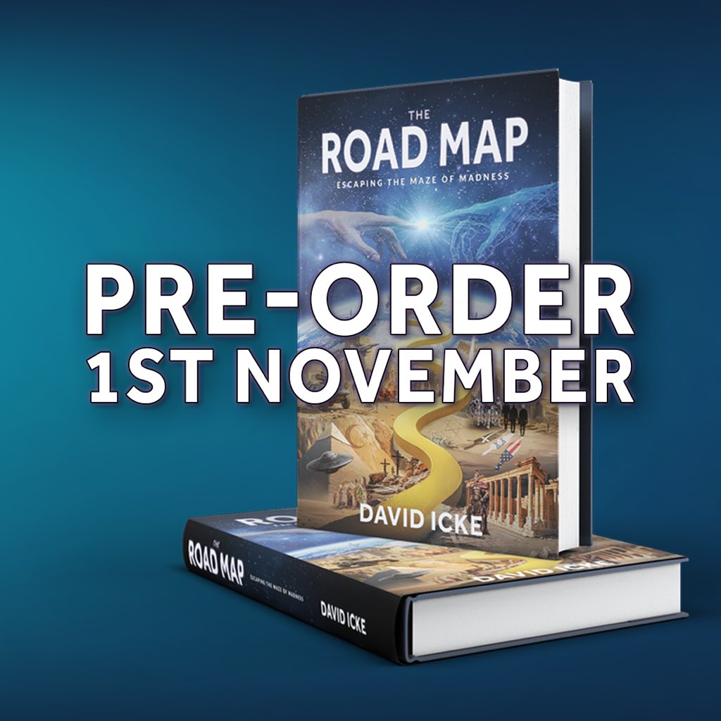 davidicke's tweet photo. The Road Map - Escaping the Maze of Madness. The dots connected in a way never seen before. It's bigger than almost anyone thinks but it's in this understanding that the answers await.
Saturday 1st November. 10am GMT.
#theroadmap #davidicke https://t.co/ZMtkpzyikc