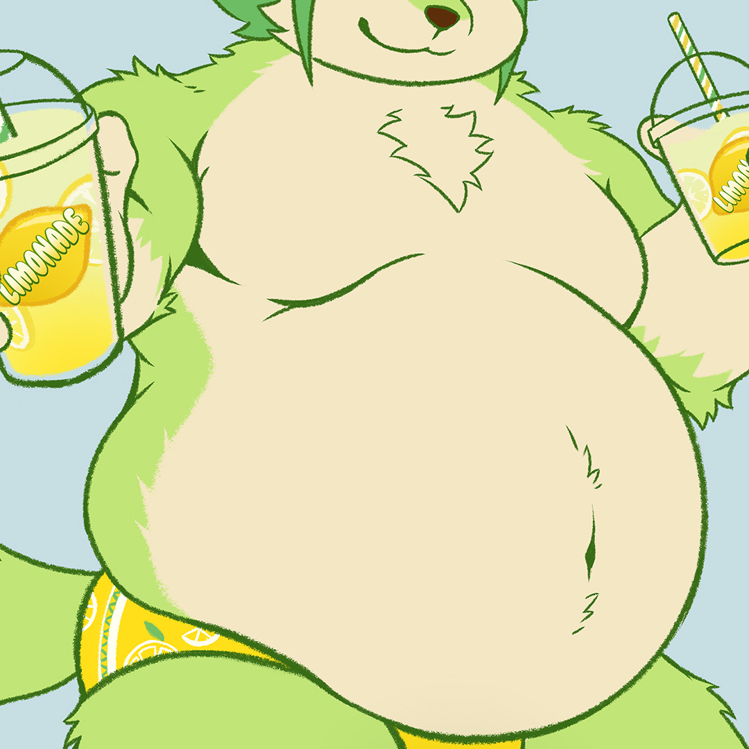 LittleHyperG's tweet image. The first lemon- and lime-infused furry with chlorophyllous green fur I've ever drawn as an artist 🤓 🍋 Chonkiness is a mandatory aspect too for this one to attain the best experience to be cuddled 😆

#Furry #FurryArt #Fatfur