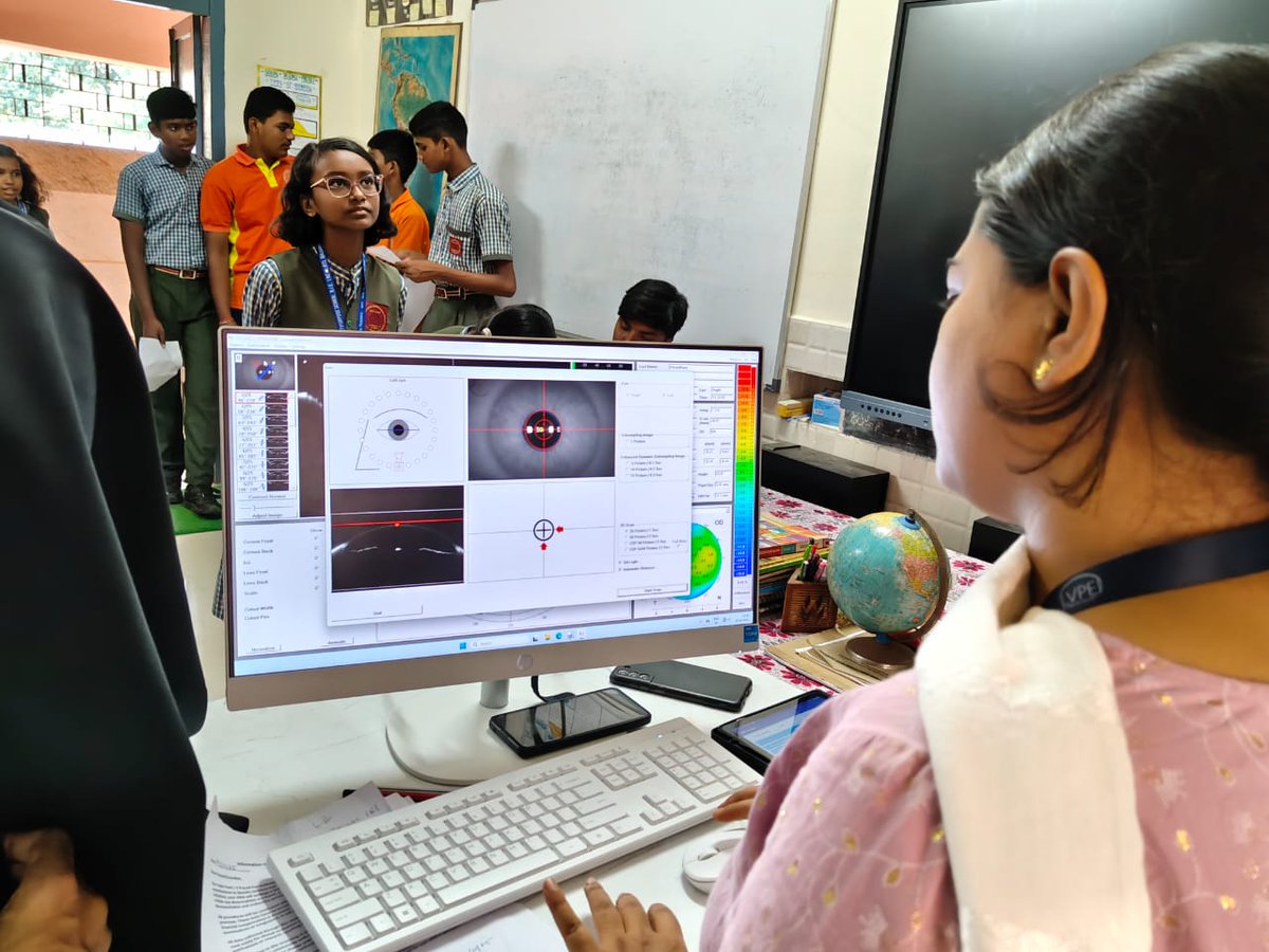 PMShriDMS64BBSR's tweet image. LV Prasad Eye Institute held an eye screening camp at our school on Oct 20, 2025. All students got check-ups ensuring healthy vision. Grateful for their support in promoting student wellness! #RIEBhubaneswar #pmshridmsbbsr #EyeHealthMatters #LVPrasadEyeInstitute #NCERT #CIETNCERT